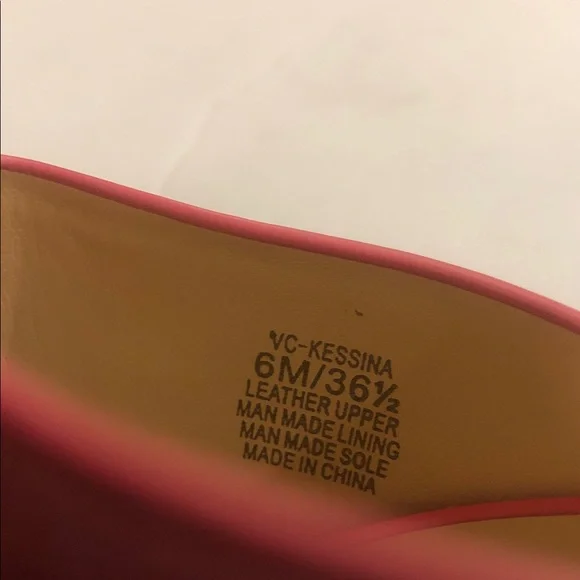 Vince Camuto Kessina Mule Soft Pink Suede Leather Cork Platform Wedge Sandal - Picture 8 of 9